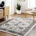 Hauteloom Adjoa Recycled Material Living Room Bedroom Area Rug - Gray Black Brown - 5 3 x 7