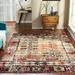 Porch & Den Pollard Distressed Multicolor Geometric Indoor/ Outdoor Area Rug 5 3 x 7 6 5 x 8 Rectangle