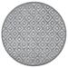 JONATHAN Y JONATHAN Y Ankara Neutral Diamond Trellis Indoor/Outdoor Area Rug 5 Round - Dark Gray