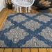 JONATHAN Y JONATHAN Y Arabesque Ornate Medallions Indoor/Outdoor Area Rug 4 X 6 - Navy/Beige