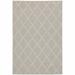 7 x9 Gray and Ivory Trellis Indoor Outdoor Area Rug - 3 6 39.37 W x 59.84 D x 0.12 H 3 x 5 Indoor