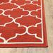 2 x3 Red and Ivory Trellis Indoor Outdoor Scatter Rug - 3 6 94.49 W x 94.49 D x 0.15 H 8 Round Indoor Round