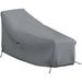 Chaise Lounge Cover 12 Oz Waterproof - 100% Weather Resistant Outdoor Chaise Cover PVC Coated With Air Pockets And Drawstring For Snug Fit (66W X 28D X 30H Grey)