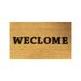 Mishuowoti carpets and area rugs for living room badroom Hobby Gate Front English Printed Rugs Gate Gate Anti Slip Entrance Gate Entrance Water Absorption Bathroom Khaki One Size
