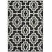 HomeRoots 9 x 13 ft. Black Geometric Stain Resistant Indoor & Outdoor Rectangle Area Rug - Black and Gray - 9 x 13 ft.