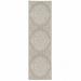 HomeRoots 2 x 7 ft. Gray Oriental Stain Resistant Indoor & Outdoor Rectangle Area Rug - Gray and Ivory - 2 x 7 ft.