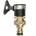 Universal Adapter Faucet Tap Connectors Tap Garden Hose Quick Connector Copper Adapter 1/2 Inch to 3/4 Inch Male Thread (Golden