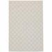 HomeRoots 3 x 5 ft. Ivory Geometric Stain Resistant Indoor & Outdoor Rectangle Area Rug - Gray and Ivory - 3 x 5 ft.