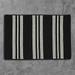 Colonial Mills Rug 3 x 5 ft. Sunbrella Southport Stripe Braided Rug Black