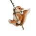 LADAEN Lovely Squirrel Hanging Statue Artistic Animal Resin Sculpture for Outside Patio Courtyard B