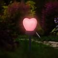 Solar lights clearance Valentine s day outdoor lights Valentines Desktop White Christmas Ornament Tree Garden Led Valentine S Lawn Plug Stakes Decorations