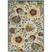 HomeRoots 384844 4 x 6 ft. Ivory Multi Color Floral Indoor & Outdoor Area Rug