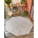 Outdoor Poloma Collection Area Rug Light Gray - 7 10 x7 10 Octagon