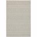 10 x13 Gray and Ivory Geometric Indoor Outdoor Area Rug - 3 6 39.37 W x 59.84 D x 0.12 H 3 x 5 Indoor