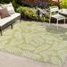 Nevis Palm Frond Green/Cream 8 ft. x 10 ft. Indoor/Outdoor Area Rug