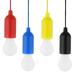 4PCS/Set LED Portable Colorful Drawstring Lamp Tent Camping Pull Light Bulb For Outdoor Camping Use No Battery Included
