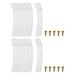 Drawer Stops 10 Pack 3.15 - Plastic Drawer Stopper Dresser Drawer Anti-slip Stopper with Screws for Furniture