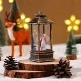 AZZAKVG Desktop Red Christmas Ornament Christmas Tree Ornament Christmas Lights Santa Lights Room Party Decorations Place Small Oil Lamp Storm Christmas Night Light Portable Led Electronic Lamp