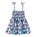 BULLPIANO Girls Summer Dress Halter Dresses Casual Dresses Sleeveless Halter Beach Tutu Sundress Dresses Princess Sundress Playwear Outfits