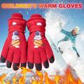 RnemiTe-amo Kids Ski Gloves Gloves for Cold Weather Waterproof Winter Cold Weather Snowboard Snow Gloves Snow Waterproof Ski Cold Weather Insulated Outdoor Snowboard Gloves for Boys & Girls