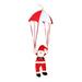 Ympuoqn Christmas Hanging Ornament Christmas Santa Parachute Santa Parachute Pendant Christmas Santa Claus Snowman Parachute for Xmas Tree Decoration New Year Kids Toys