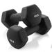 Neoprene Dumbbell Set Coated for Non Slip Grip - Hex Dumbbells Weight Set - Hand Weights Set - Neoprene Weight Pairs - Hex Hand Weights - Set of Two Neoprene Dumbbells