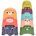 HLONK 8pcs Kids Colorful Stacking Toy Educational Animal Stack Toy Stacking Cup Toy