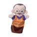 Family Hand Puppets Model Figure Toy Movable Open Mouth Role Play Gifts Finger Puppet Head Gloves for Playdates Teaching Grandfather