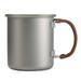 Ultralight 450ml Titanium Coffee Cup Tea Cup Mug with Foldable Handles for Home Outdoor Camping Hiking Backpacking Picnic