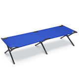 MoNiBloom Folding Camping Cot Military Cot Portable Tent Sleeping Cot with Carrying Bag for Outdoor Hiking Beach 660lbs Capacity Blue