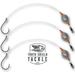 Tooth Shield Tackle 3 Pack Carolina Drum Rig Redfish Rigs Catfish Rigs [80lb Fluorocarbon - 4/0 Gamakatsu Big Cat Circle Hook] 1 oz. Egg Weight