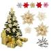 Riguas Artificial Flower Exquisite Realistic Simulation Flower Bright-colored Decorative Christmas Glitter Artificial Flowers for Home