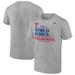 Men's Fanatics Branded Heather Gray Texas Rangers 2023 World Series Champions Locker Room T-Shirt