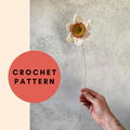 Daffodil Crocheted Flower Printable Guide