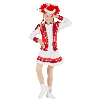 buttinette Gardekostüm rot/weiß/silber für Kinder