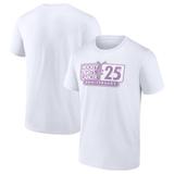 Men's Fanatics Branded White NHL Hockey Fights Cancer 25th Anniversary T-Shirt