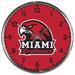 WinCraft Miami University RedHawks Chrome Wall Clock