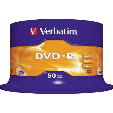 Verbatim DVD-R 43548 16x 4,7GB 120Min. Spindel 50 St./Pack. Image