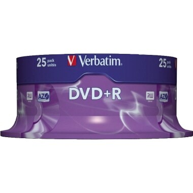 Verbatim DVD+R 43500 16x 4,7GB 120Min. Spindel 25 St./Pack. Image