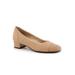 Extra Wide Width Women's Daisy Block Heel by Trotters in Nude Snake (Size 12 WW)