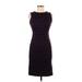 Calvin Klein Cocktail Dress - Party Crew Neck Sleeveless: Purple Dresses - Women's Size 2