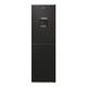 Candy CCT3L517FWBK Freestanding 55cm Wide, Low Frost Fridge Freezer, Non-Plumbed Water Dispenser 252L Capacity, Black