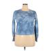 BB Dakota by Steve Madden Sweatshirt: Blue Tops - Women's Size Large