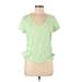 Calvin Klein Performance Active T-Shirt: Green Activewear - Women's Size Medium