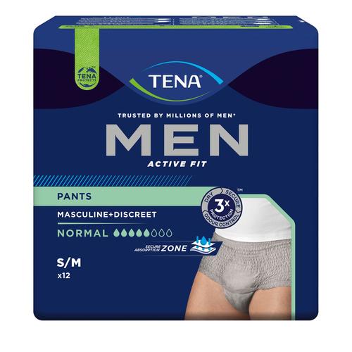 Tena MEN Act.Fit Inkontinenz Pants Norm.S/M grau 4×12 St Einweghosen