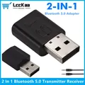 2 in 1 USB Bluetooth 5.0 Adapter Bluetooth Receiver USB Dongle Adapter Bluetooth 5.0 Audio Adapter