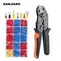 SN-02C Set di strumenti per crimpare cavi Connettori elettrici per cavi isolati Kit di assortimento di capicorda per cavi a crimpare, anelli, forcelle, terminali