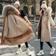 2022 neue Schnee Tragen Lange Parkas Winter Jacke Frauen Parka Fell Kapuze Jacke Weibliche Pelz