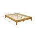 MUSEHOMEINC Mid-Century Wood Platform Bed Frame,No Box Spring Needed,Strong Wood Slat Support