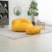 Bean Bag Chair Faux fur Lazy Sofa /Footstool Durable Comfort Lounger High Back Bean Bag Chair Couch for Adults and Kids